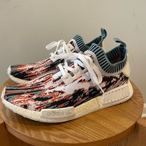 Size 11.5 mens adidas NMD R1 Primeknit x Sneakersnstuff Datamosh 2017 - BB6365